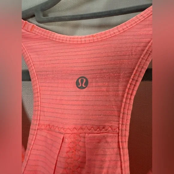 Lululemon Salute The Sun Tank Heathered Yum Yum Pink Racerback - Picture 8 of 8